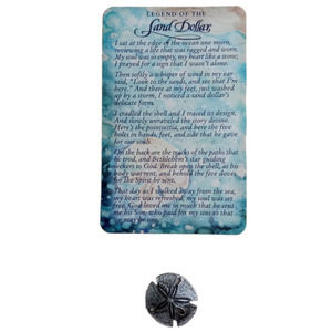 Legend of the Sand Dollar Gift Card with Metallic Sand Dollar Pocket Medallion